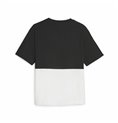 T-shirt med kortärm Dam Puma Power Colorblock Vit Svart