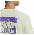 T-shirt med kortärm Herr Adidas Essentials Brandlove Gul