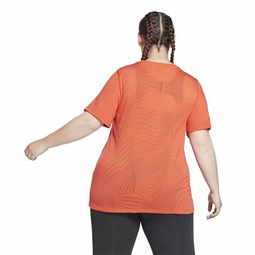 T-shirt med kortärm Dam Reebok Burnout Orange