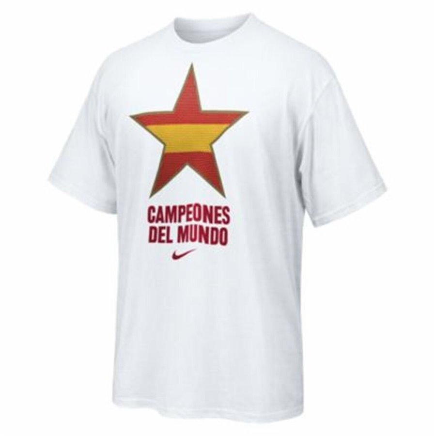 Nike Estrella España Campeones del Mundo 2010 白色男士短袖T恤