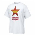 T-shirt med kortärm Herr Nike Estrella España Campeones del Mundo 2010 Vit