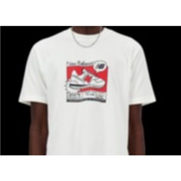 T-shirt med kortärm Herr New Balance MT41593 SST Vit