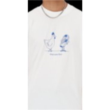 New Balance 男士 ESSENTIALS 鸡肉短袖 T 恤 MT41591 白色