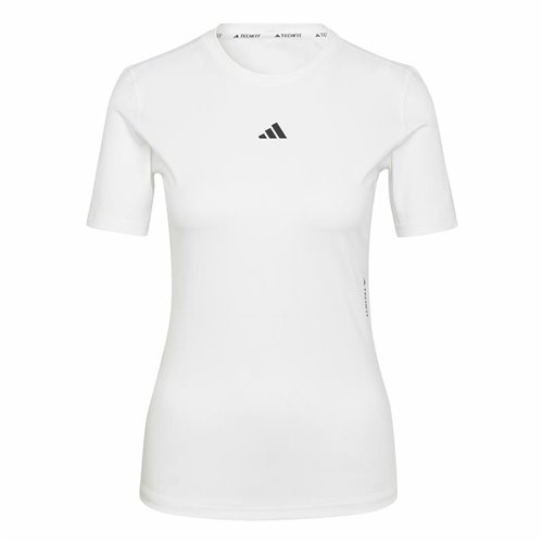 T-shirt med kortärm Dam Adidas Techfit Training Vit