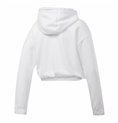 Tröja med huva Dam Reebok Sportswear Cropped Vit