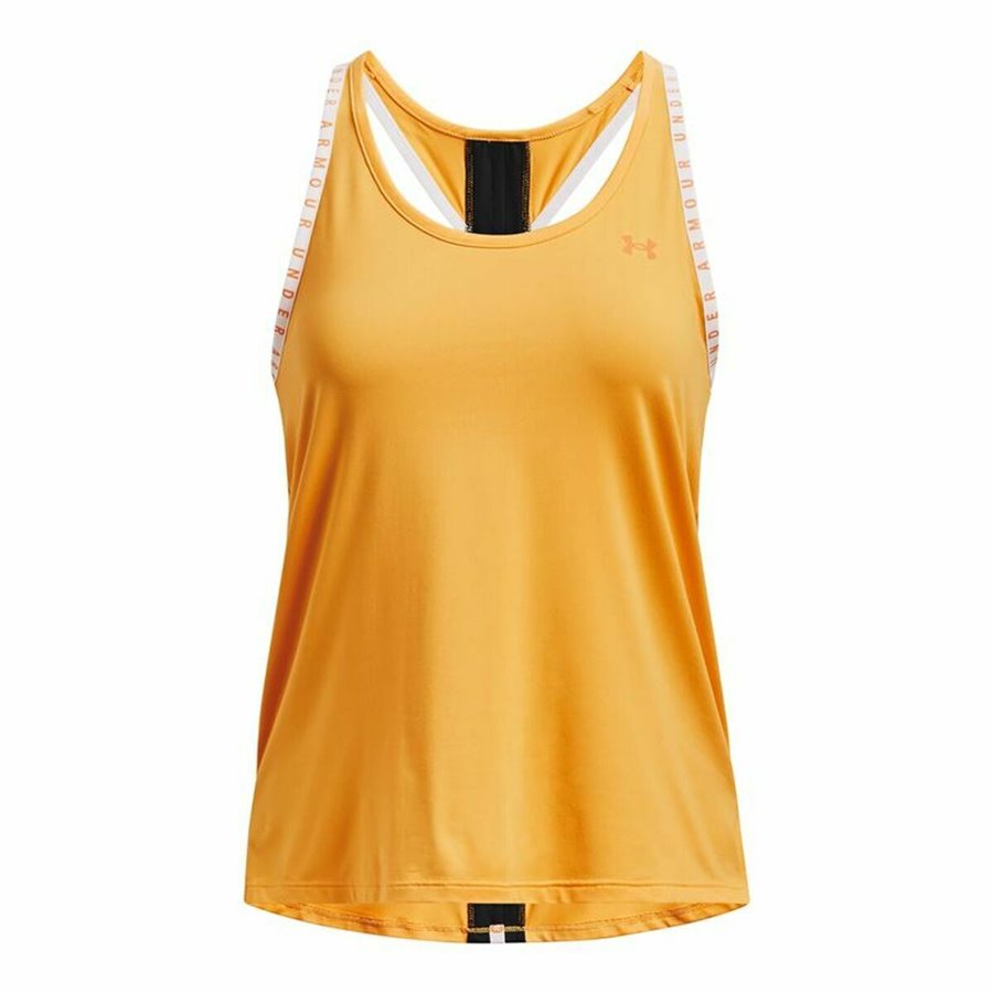 Tanktop, Dam Under Armour Knockout Senap