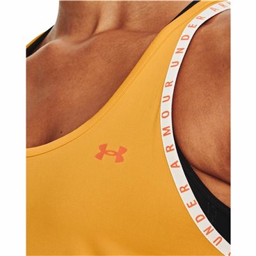 Tanktop, Dam Under Armour Knockout Senap