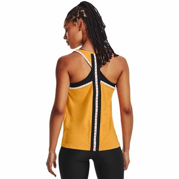 Tanktop, Dam Under Armour Knockout Senap