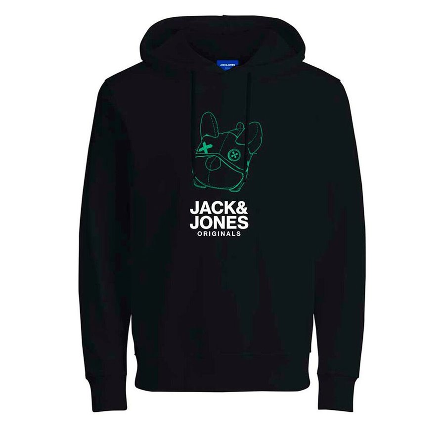 Jack & Jones 连帽运动衫 男式 JORPAL SWEAT HOOD FST 2310015 黑色