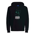 Tröja med huva Herr  JORPAL SWEAT HOOD FST  Jack & Jones 2310015  Svart