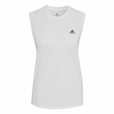 Ärmlös sporttröja Dam Adidas Muscle Run Icons Vit