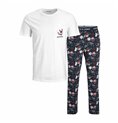 Pyjamas Jack & Jones JACSANTA SS Vit