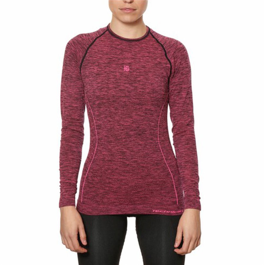 Överdel underställ, Dam Sport Hg Hg-8052 Svart Magenta