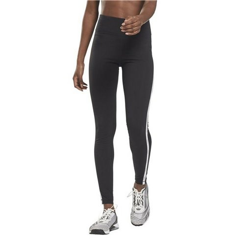 Sport-leggings, Dam Reebok  Pping Cotton W  Svart