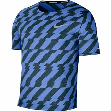 Nike 男士短袖 T 恤 Dri-Fit Miler Future Fast Blue