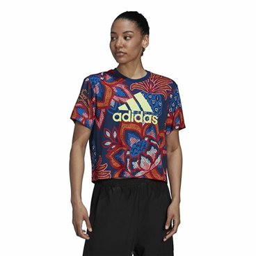 T-shirt med kortärm Dam Adidas  FARM Rio Graphic 