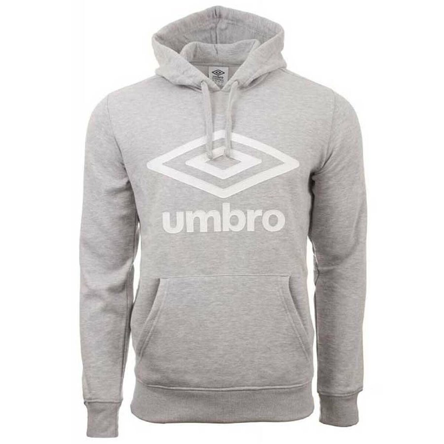 Umbro 灰色徽标男士连帽运动衫