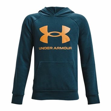 Tröja med huva Unisex Under Armour Rival Fleece Hoodie Turkos