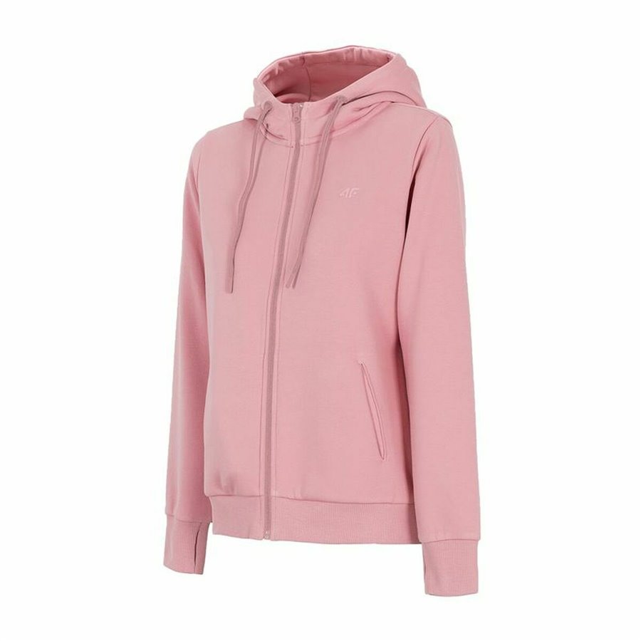 Tröja med huva Dam 4F Zip Up Rosa