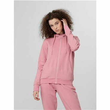 Tröja med huva Dam 4F Zip Up Rosa