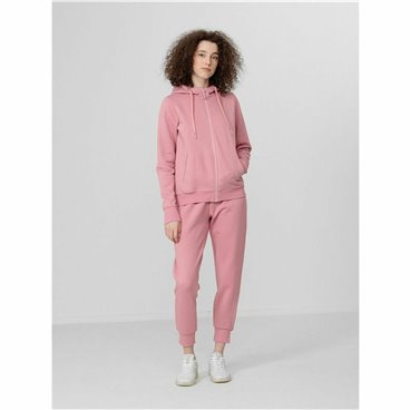 Tröja med huva Dam 4F Zip Up Rosa