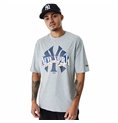 T-shirt med kortärm Herr New Era MLB Arch Graphic New York Yankees Ljusgrå