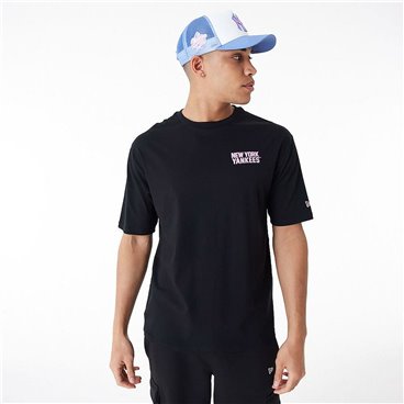 New Era 男士短袖 T 恤 WORDMARK OS TEE NEYYAN 60435524 黑色