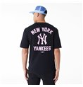 T-shirt med kortärm Herr New Era  WORDMARK OS TEE NEYYAN 60435524  Svart