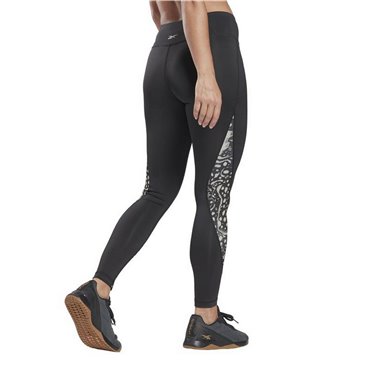 Sport-leggings, Dam Reebok Svart