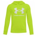 Tröja med huva Unisex Under Armour Rival Big Logo 1 Limegrön