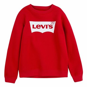 Levi's 无帽运动衫 儿童蝙蝠翼开衫 红色