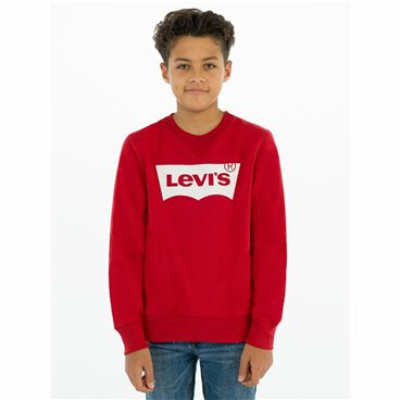 Tröja utan huva Barn Levi's Batwing Crewneck  Röd