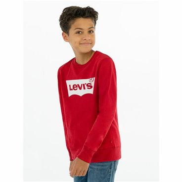 Tröja utan huva Barn Levi's Batwing Crewneck  Röd