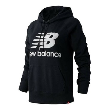 New Balance 黑色连帽运动衫女士必备款