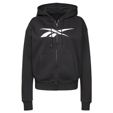 Sportjacka, Dam Reebok Training Essentials Vector Full-Zip Svart