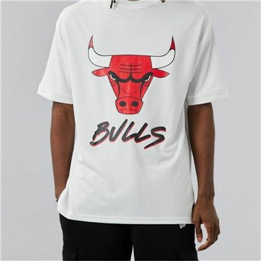 T-shirt med kortärm NBA SCRIPT MESH New Era WHIFDR 60284736 Vit