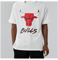 T-shirt med kortärm NBA SCRIPT MESH New Era WHIFDR 60284736 Vit