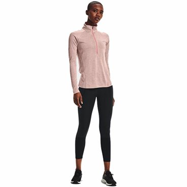 T-shirt med kortärm Dam Under Armour  Tech 1/2 Zip Rosa