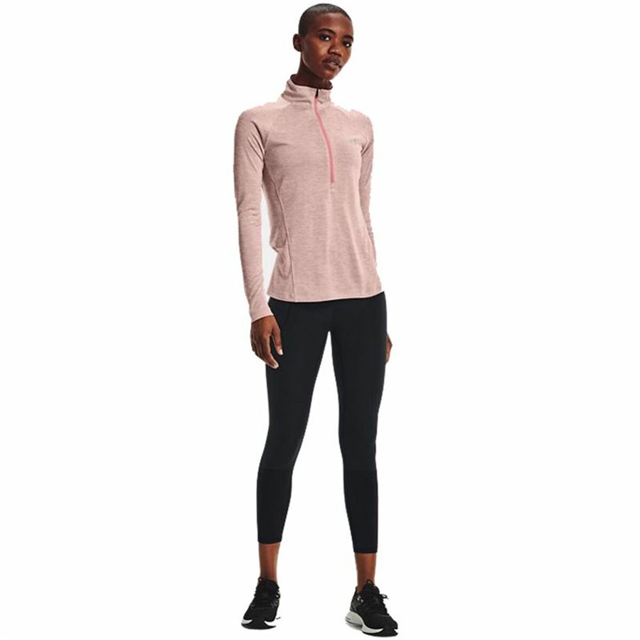 T-shirt med kortärm Dam Under Armour  Tech 1/2 Zip Rosa