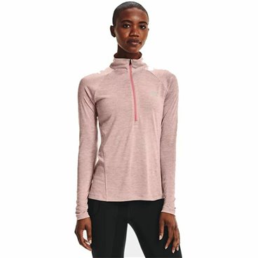 T-shirt med kortärm Dam Under Armour  Tech 1/2 Zip Rosa