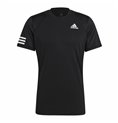 T-shirt med kortärm Herr Adidas Club Tennis 3 Stripes Svart