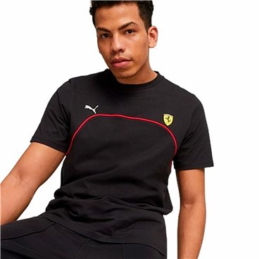 T-shirt med kortärm Herr Puma Ferrari Race Svart