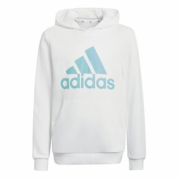 Tröja med huva Unisex Adidas Blå Vit