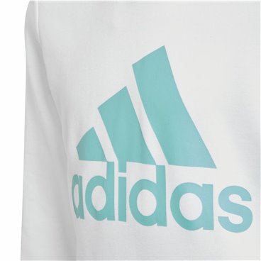 Tröja med huva Unisex Adidas Blå Vit