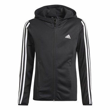 Adidas 连帽衫，女孩设计，黑色