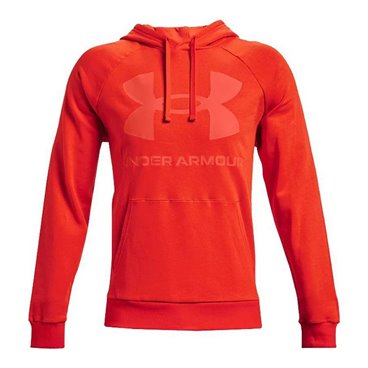 Tröja med huva Herr Under Armour Rival Fleece Big Logo Orange