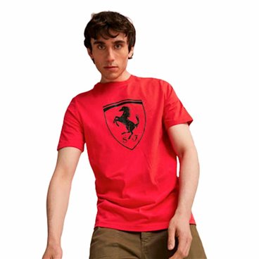 T-shirt med kortärm Herr Puma Ferrari Race Tonal B Röd