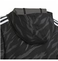 Tröja med huva Unisex Adidas 3 Stripes Svart