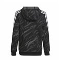 Tröja med huva Unisex Adidas 3 Stripes Svart