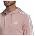 Tröja med huva Herr Adidas Essentials Wonder Mauve 3 Stripes Rosa